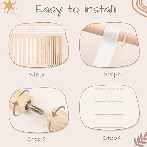 POVETIRE Headband Holder Hair Bows Organizer for Girls,Baby Headbands Hair Accessories Organizer Storage Wall Hanging Decor for Nursery Girls Room - color: White-1