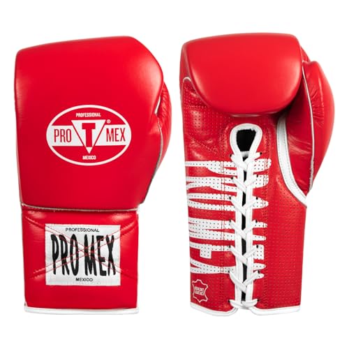 Title Boxing Pro Mex Professional Edge Lace Training/Sparring Boxing Gloves - color: Red, size: 18 oz