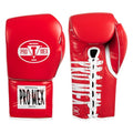 Title Boxing Pro Mex Professional Edge Lace Training/Sparring Boxing Gloves - color: Red, size: 18 oz