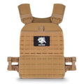 Adjustable Weighted Vest for Men Women – Tactical Vest for Rucking, HIIT & CrossFit, Fits 10x12 Plates, 600D Breathable Weight Vest & Exercise Vest for Strength Training, Weights Not Included - color: Khaki-1