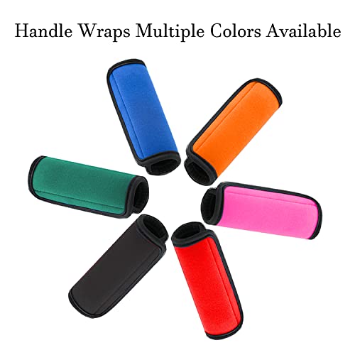 2 Pack Luggage Handle Wraps for Suitcase, Bright Color Comfort Soft Handle Covers (Orange) - color: Orange