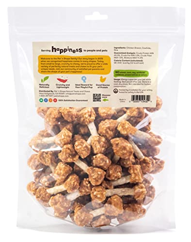 Pet 'n Shape Chik 'N Rice Dumbbells - All Natural Dog Treats, Chicken, 32 oz, (Pack of 2) - size: 2 Pound (Pack of 2)