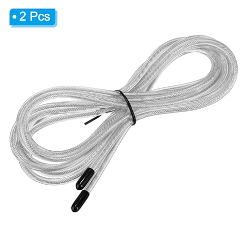 PATIKIL Speed Jump Rope Replacement Cable Professional Skipping Rope Replacement for High-Speed Jump Ropes - color: Silver Tone