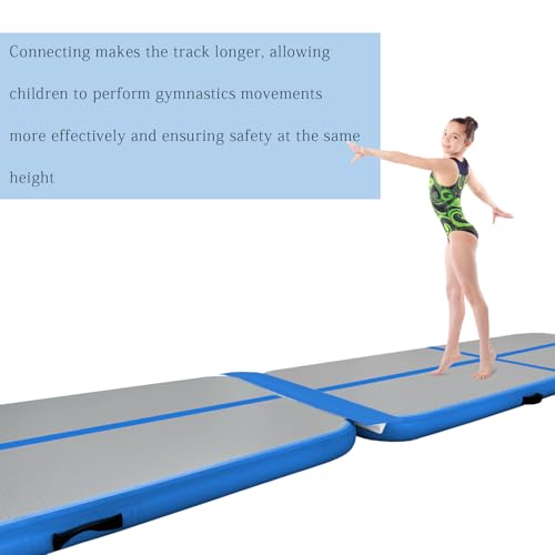 Sumery 3ft/6ft Air Mat Tumble Track Connector Tape for Inflatable Tumbling Gymnastic/Yoga/Camping White（NEW） (40) - color: Blue
