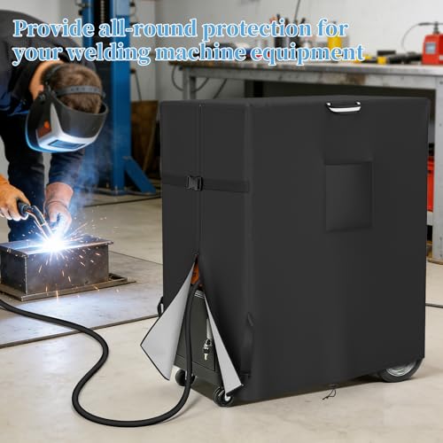 COSHNIBI Welding Cart Cover,Heavy Duty 3 Layers Welder Cart Covers,Suitable for Tig Mig Welder Carts & Plasma Cutter Rolling Welding Carts,37" L x 18" W x 47" H(Cover Only) - size: For 125 cu/ft Welding Cylinders