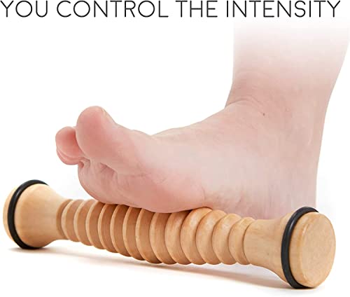 Body Back FSA Eligible Wooden Foot Roller & Foot Star® Massager Ball Bundle - Plantar Fasciitis Relief, Deep Tissue Foot Pain & Arch Massager, Myofascial Release - style: Bundled
