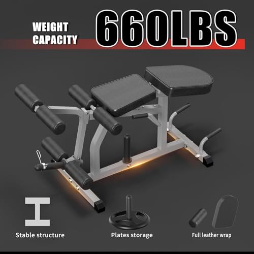 Z ZHICHI 2-in-1 Adjustable Leg Extension and Curl Machine, Easy Transition, Home Gym Leg Machine, Weight Capacity 660LBS