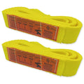 1-Ply Lifting Sling Straps 2”x 8ft - 3100lbs Vertical Capacity Heavy Duty Flat Eye Lift Sling, for Rigging Moving Towing Hoisting -2Pack - Kodiak Straps - color: 2 PACK, size: 2inch x 8ft