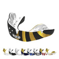 OPRO Instant Custom-Fit Mouthguard – Dentist Level Gum Shield Adult and Kids – OPRO Mouth Guard Boxing and MMA, Self-Fit Gum Shield Rugby – Maximum Protection with Dental Warranty (USA Gold) - color: Usa Gold, size: Adult (10+)