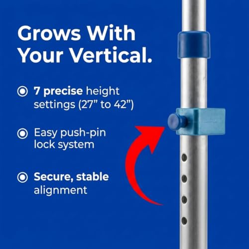 Amber Fight Gear Enhanced Training Agility Hurdles: Premium Self-Return Aluminum Set for Track, Field, Soccer, Football - Adjustable 27" to 42" - Versatile Performance Tools (Set of 3)