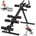 RELIFE REBUILD YOUR LIFE AB Workout Machine Adjustable Ab Trainer Machine Foldable Ab Cruncher Strength Training Equipment for Home Gym, Full Body Workout Equipment 440 LBS - color: Black-1