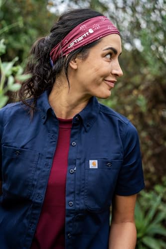 Carhartt Unisex-Adult Force UPF Lightweight Headband, Bandana Print-Apple Butter/Malt, One Size - color: Bandana Print-Apple Butter/Malt