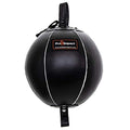 Genuine Leather Double End Boxing Punching Bag - Speed Striking & Dodge Training Ball for MMA, Muay Thai, Boxing, Gym Workout - Includes Cords & Hooks for Easy Setup - size: 7 Inch