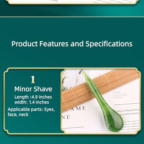 Natural Resin Gua Sha Scraping Massage Tool, Gua Sha Facial Set – Anti-Wrinkle & Anti-Aging Massage Tools for Rejuvenate Skin (Green, Fish-Shaped) - size: Fish-shaped