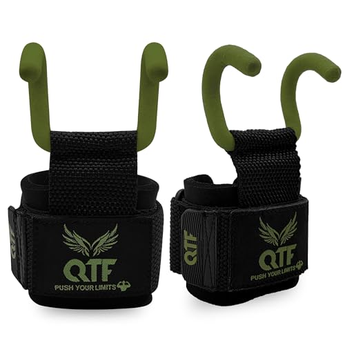 Weight Lifting Hooks Lifting Heavy Duty Deadlift Wrist Straps Men and Women Pull Ups Powerlifting and Gym Workouts grips - color: Green-Barber, size: Barber-Hooks