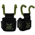 Weight Lifting Hooks Lifting Heavy Duty Deadlift Wrist Straps Men and Women Pull Ups Powerlifting and Gym Workouts grips - color: Green-Barber, size: Barber-Hooks