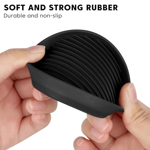 1.5" x 1.5" Rubber Furniture Pads Non Slips - 8 PCS Floor Protectors for Furniture, Rubber Feet Chair Leg Floor Protectors for Bed Sofa Table and Chair Stopper (Black, Round) - size: 8PCS 1.5" x 1.5" Black