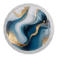 4 Pack White Cabinet Knobs, Blue Gold Marble Drawer Handles for Cabinets, Dresser, Cupboard, Bathroom, Bedroom, Kitchen Hardware Closet Door Knob - color: Blue Gold Marble