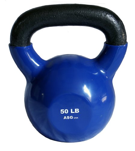 Ader Vinyl Kettlebell 5, 8, 10, 12, 15, 18, 20, 25, 30, 35, 40, 45,50 Lb - size: 50.0 Pounds