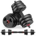 UKEEP Adjustable Dumbbells, 20/30/40/55/60/70/80/90lbs Free Weights Dumbbells Convertible 2 or 3 in 1 Set Used as Barbell, Kettlebells, A Pair of Lightweight for Home Gym - style: 2 IN 1 20LB (10.0LB Pair)