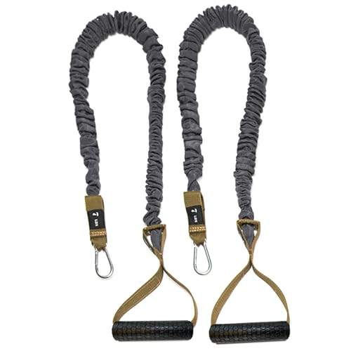 Resistance Cords - Cross Anchored Shoulder Exercise Bands - Ideal for Dynamic Warmups and Physical Rehab - One Pair of Cords - 4KOR Fitness - color: 07 lbs