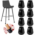 24 Pcs Extra Small Chair Leg Floor Protectors, Silicone Chair Leg Protectors for Hardwood Floors, Round Felt Pads Caps Chair Leg Covers to Protect Floors from Scratches & Noise(Black, Fit 0.35"-0.55") - size: XS-24PCS-(Fit:0.35-0.55 inch)-Black