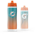 Gatorade Gx NFL Non-Slip Squeeze Bottles, 30 fl oz, Gx Hydration System - color: Miami Dolphins