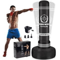 Standing Punching Bag with Stand Adult, 70'' Freestanding Heavy Boxing Bag with Electric Air Pump