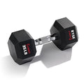 Sunny Health & Fitness Hex Style Dumbbell 5 LBS TO 50 LBS Chrome Handles, Hand Weight for Strength Training, Home Gym, Exercise, Workout Equipment Multiple Size Options - style: 15.9 KG / 35 LBS (Single)