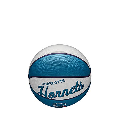WILSON NBA Team Retro Mini Basketballs - Mini Size - 3" - color: Charlotte Hornets, size: Mini
