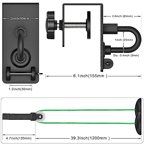 BeneLabel Heavy Duty Door Anchor Attachment - Shoulder Pulley for Rotator Cuff Recovery - Over Door Rehab Exerciser for Strength Training, Physical Therapy, Home Gym - Compatible with Any Resistance