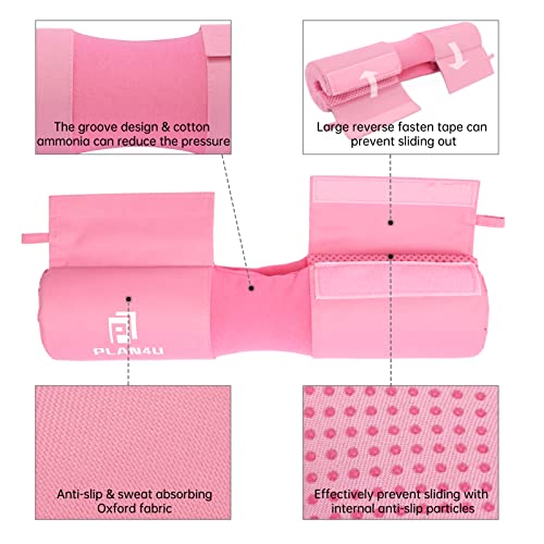 Plan4U Barbell Squat Pad for Bench Press, Bar Cushion for Women/Men | Black/Pink, Breathable, Shoulder Neck Support, Weight Lifting, Workout Foam, Hip Thrusts, Workout Sponge, Lunges, Deadlifts - color: Pink