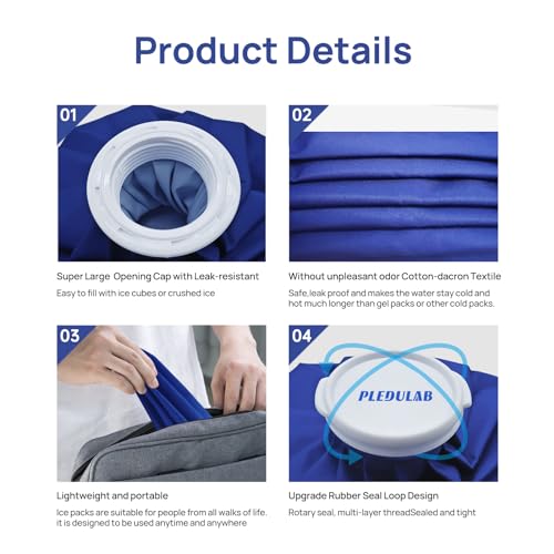 Ice Bag for Injuries，Reusable Ice Cold Pack, Ice Packs for Injuries, Hot & Cold Therapy and Pain Relief, First Aid Therapy Packs Relief and Reduce Sports Injuries，3 Pack (6"/9"/11") - size: 6, 9, 11 Inch Set