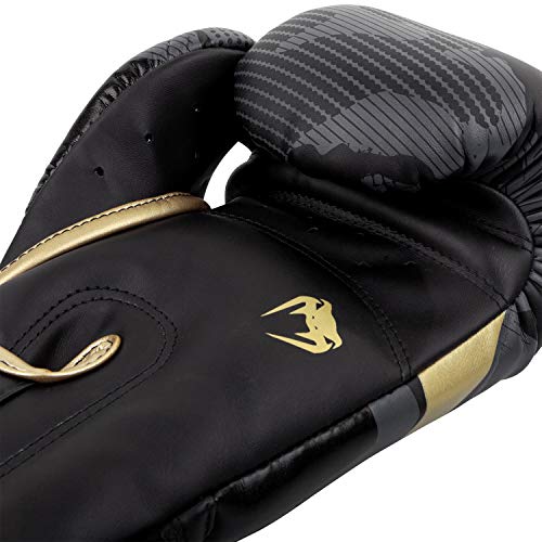 Venum Elite Boxing Gloves - color: Camo/Gold, size: 10-Ounce