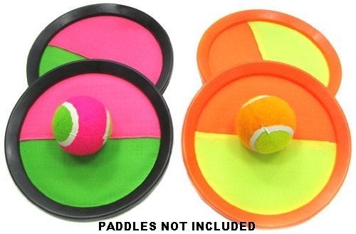 Replacement Sticky Balls for Toss and Catch Sport Game, Hook and Loop, Refill Pack of 6
