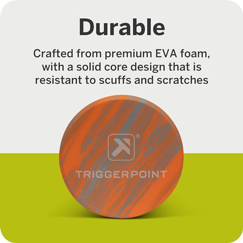 TriggerPoint Foundation Roller - Premium EVA Foam Muscle Recovery and Flexibility Roller, Soft Compression for Injury Prevention, Travel-Friendly, Ideal for Athletes - color: Orange/Grey, size: 12"