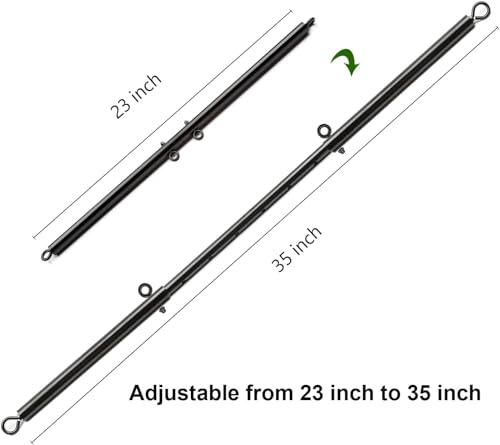 EXREIZST Black Expandable Spreader Bar Glutes and Leg Fitness Gear, Home Indoor Gyms, Pilates Kit, Home Yoga Gym Kit