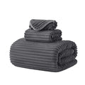 3 Piece Bath Towel Set, 40"x80" Bath Sheets,Charcoal Gray | 1Bath towels 1Hand towels 1Washcloths，Microfibers，Extra-large size，Big and Tall users，Quick dry，Highly Absorbent - color: Charcoal Gray, size: 3 Piece Towel Set