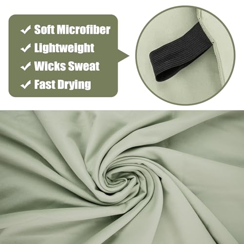 Swimming Pool Towel XL Size Microfiber Quick Dry Camping Hiking Beach Travel Yoga Mat Body Towels (Army Green, 1 Pack XL) - color: Army Green, size: 1 Pack XL