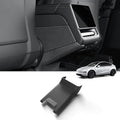 LUCKEASY Rear Console Anti-kick Pad for Tesla Model Y Juniper 2025 2026 | Juniper Accessories, Premium & Performance/Model 3 Highland 2024-2025, Not Fit Standard, TPE Rear Exhaust Protector, Black - size: Rear Anti-kick Pad 1P