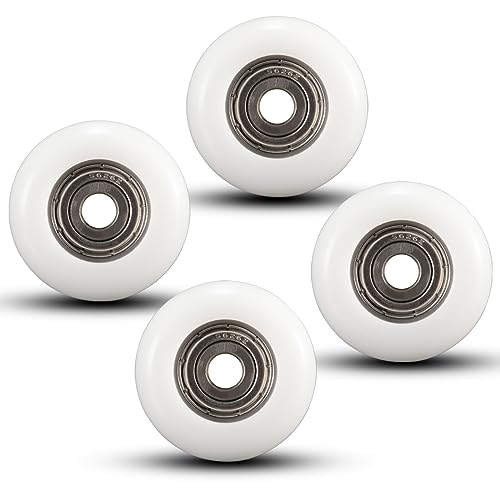 Total Gym Replacement Set of 4 Wheels/Rollers for Models 2000, 3000, Some 3000 XL, and a Few Very Early XL(White)