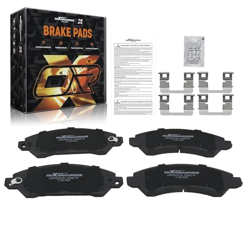 maXpeedingrods D1092 Front Brake Pad for Chevrolet Silverado 1500 2005-2008 | for Avalanche Express Suburban Tahoe, for GMC Savana 1500 Yukon/Yukon XL, for Cadillac Escalade ESV EXT XTS(Ceramic) - size: D1092&P-1092