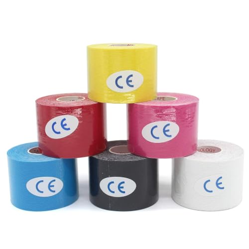 PRIOR FITNESS Aerial Hoop Tape, 5m/16.4ft x 5cm Anti Slip Lyra Hoop Grip Tape, Sweat Absorbent Stretch Textile Pole Dance Tape, No Residue Self Adhesive Hand Protective Tape for Aerial Hoop Ring - color: Pink