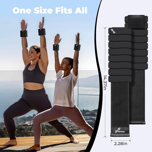 Sportneer Wrist & Ankle Weights for Women & Men Set of 2 (1LB/2LB Each) - Soft Silicone Arm & Leg Weights for Pilates, Yoga, Walking, Barre, Home Workout, Water Aerobics - color: Twilight Black, size: 4 Lb Pair (2 Lb Each)
