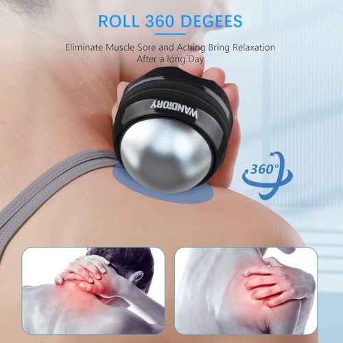 Ice Roller Ball, Cold Hot Massage Muscle Recovery Ball, Stainless Steel | Hot/Cold Therapy,Myofascial Release,Deep Tissue Muscle Relief,Aromatherapy,Pain Relief,Skin Firming,Reduce Edema,360° Rolling - style: 1 - Pack - Ice Ball