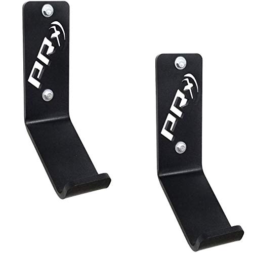 PRx Performance USA MADE Kettlebell Storage Holders, Wall Mounted Kettle Bell Holder Hanger, Space Saving Home or Commercial Gym Accessory, Thick Steel with Black Powder Coating - color: 2 Storages