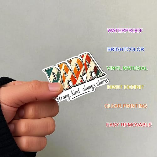 30 PCS Funny Dad Stickers Pack, Cute Durable Vinyl Decals, Fatherhood Waterproof Sticker, for Car Laptop Water Bottle Helmet Scrapbooking, Gifts for Adults Men Dads Grandpa Men Father's Day - color: Dad Stickers