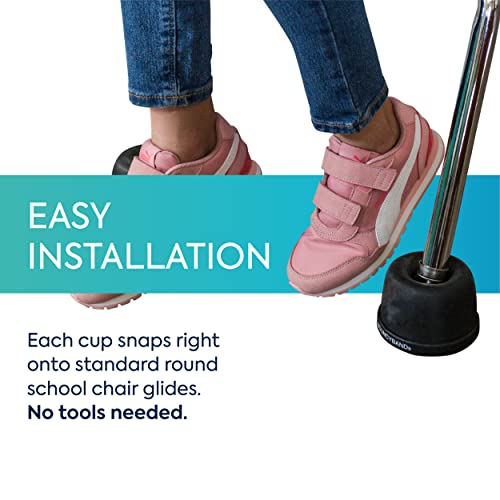Bouncyband Wiggle Wobble Chair Feet, 10-Pack – Transform a Standard School Chair into a Wobble Chair – Chair Feet for Classroom Help Improve Concentration and Calm Children Aged 3+ - size: 10 Pack