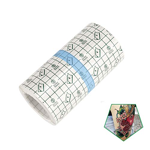 Tattoo Aftercare Bandage Roll 6" x 10 Yard - Waterproof Transparent Film for Tattoo Initial Healing and Skin Repair Adhesive Tattoo Supply Wrap - size: 6 x 360 Inch