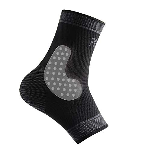 Adjustable Foot Socks, Ankle Brace Compression Support Sleeve with Silicone Gel, Arch Support - Boosts Recovery from Joint Pain, Sprain, Plantar Fasciitis(2pack/Black/S) - size: S